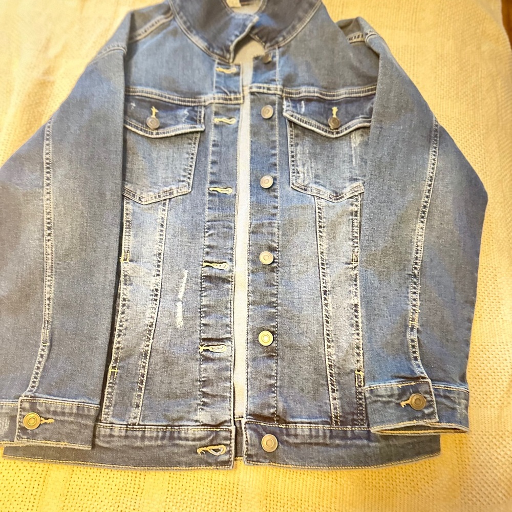 Stylish Blue Denim Jacket size M